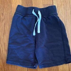 Hanna Andersson Navy Blue Kids Shorts with Light Blue Drawstring